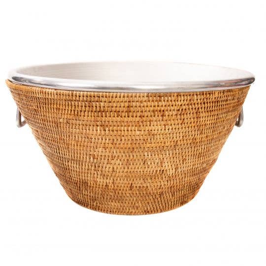 Artifacts Rattan Aluminum Ice Tub - Crystal Conner Design