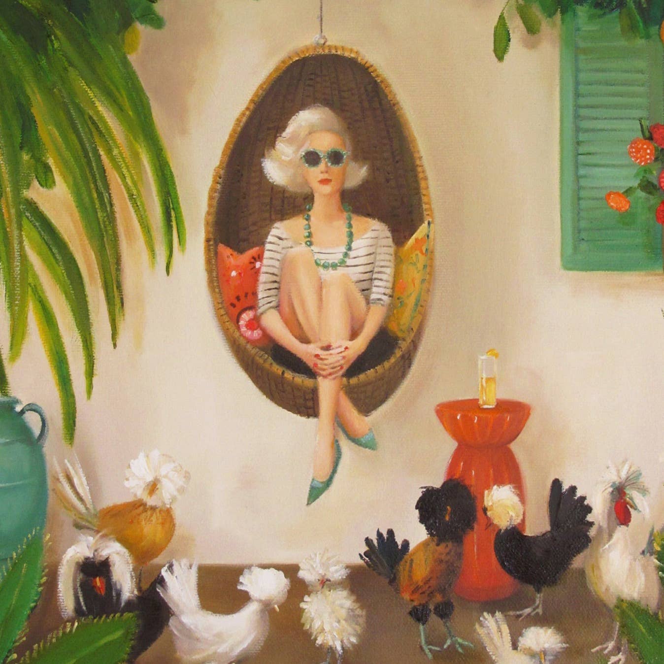 Extraordinary Chickens. 11"x14" Art Print - Crystal Conner Design