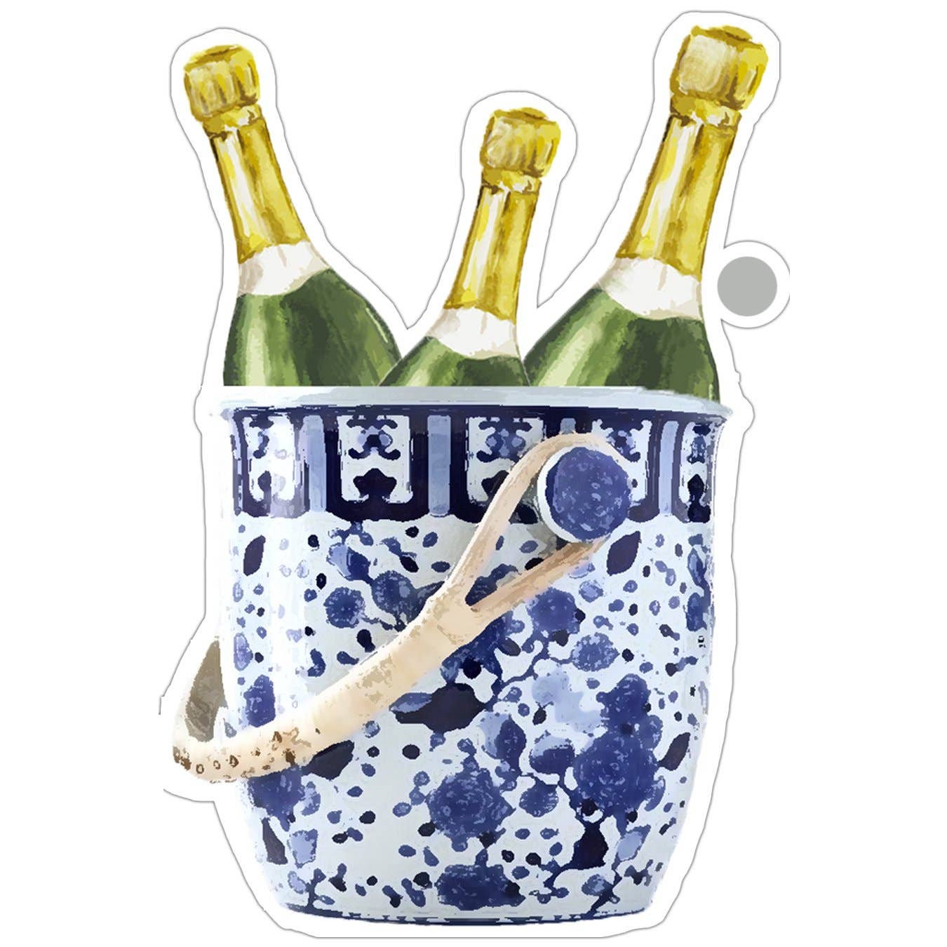 Champagne Bucket Die-cut Gift Tags - Crystal Conner Design