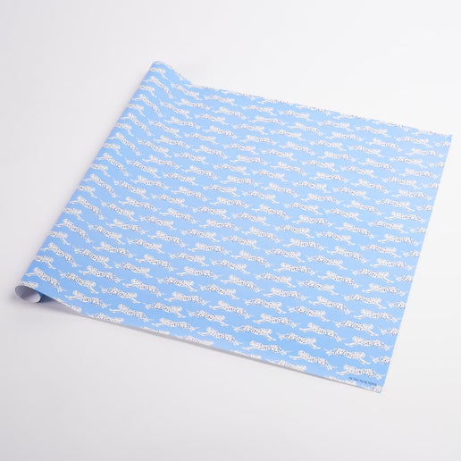 Schumacher Wrapping Paper - Leaping Leopards - Crystal Conner Design