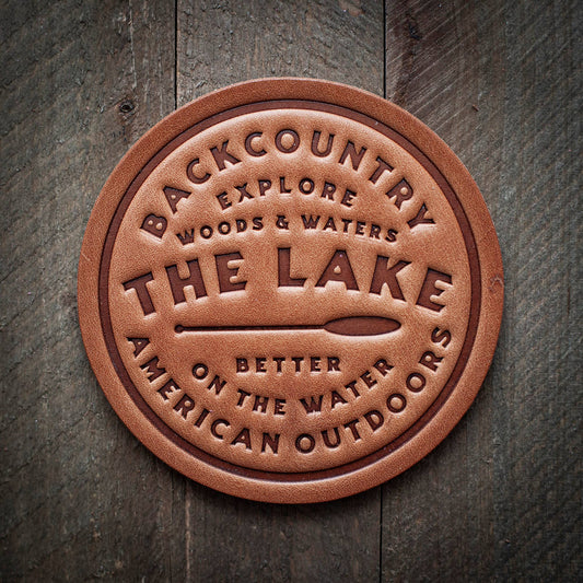 Sugarhouse Leather - Lake Leather Coaster - Window Tree